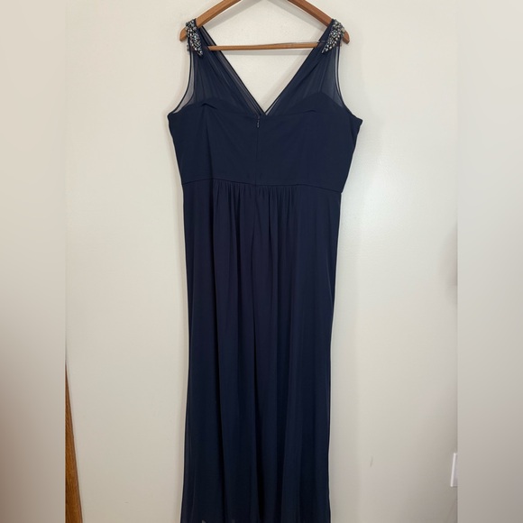 Adrianna Papell Elegant Navy Blue Sleeveless Flowy Dress size 20 - Picture 1 of 16